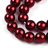 Baking Painted Pearlized Glass Pearl Bead Strands HY-N002-4mm-A13-4