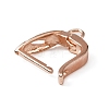 6Pcs Brass Hoop Earring Findings KK-WH0047-52RG-3