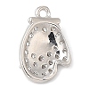 Rack Plating Brass Pave Cubic Zirconia Pendants KK-R150-13P-01-2