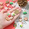 18Pcs 9 Styles Christmas Resin Pendants RESI-CJ0003-26-4