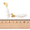Natural Baroque Keshi Pearl Dangle Drop Earrings for Women EJEW-JE07342-6