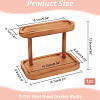 2-Tier Oval Wood Display Racks ODIS-WH0025-127A-2