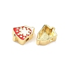 Christmas Brass Enamel Beads KK-I474-G27-2