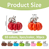 30Pcs 10 Colors Spray Painted Alloy Charms FIND-FH0011-37-2
