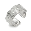 304 Stainless Steel Cuff Open Rings for Women RJEW-L341-03A-P-4