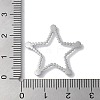 Stainless Steel Color 304 Stainless Steel Rhinestonet Pendants STAS-Q312-02D-P-3