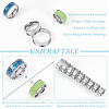Unicraftale 18Pcs 9 Size 201 Stainless Steel Grooved Finger Ring Settings STAS-UN0049-69P-5