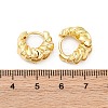 Twist Ring Rack Plating Brass Hoop Earring for Women EJEW-H091-14G-2