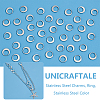 Unicraftale 200Pcs 304 Stainless Steel Charms STAS-UN0052-70-5