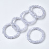 Faceted Transparent Glass Beads Stretch Bracelets BJEW-S144-002C-06-1