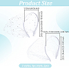 2Pcs 2 Colors Mesh Veil Cloth Hair Bands FIND-OC0003-95C-2