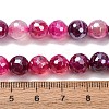 Electroplated Natural Agate Beads Strands G-B191-A07-8mm-06-5