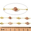 Handmade Sunstone Faceted Round Beaded Chains CHC-F021-01G-02-2
