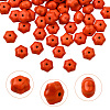 100Pcs Autumn Theme Dyed Synthetic Turquoise Beads G-SP0001-42-3