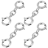 8Pcs 925 Sterling Silver Double Spring Ring Clasps STER-BBC0007-52-1