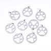 Non-Tarnish 304 Stainless Steel Pendants STAS-S116-043P-1