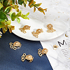 3-Strand 6-Hole Brass Box Clasps FIND-SC0003-31G-4