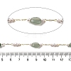 Handmade Natural Green Aventurine Nuggets Beaded Chains CHC-F020-03G-01-2