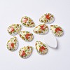 Printed Resin Cabochons GGLA-K002-18x25mm-2