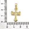 Brass Micro Pave Cubic Zirconia Pendants KK-Z100-38G-05-3