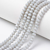 Opaque Solid Color Glass Beads Strands EGLA-A034-P6mm-D15-1