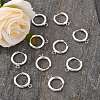 201 Stainless Steel Huggie Hoop Earring Findings STAS-P283-01D-S-5