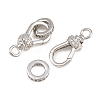 Brass Micro Pave Clear Cubic Zirconia Spring Ring Rings CU-CBA8264-05P-3
