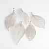 Electroplated Natural Leaf Big Pendants IFIN-Q119-03K-1