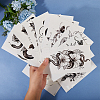 20Pcs 20 Styles Removable Temporary Water Proof Tattoos Paper Stickers DIY-CP0012-48C-7