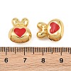 Brass Enamel Beads KK-CBA3297-07G-4