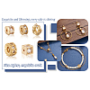 Spritewelry 10Pcs 5 Styles Brass Clear Cubic Zirconia Beads KK-SW0001-02-21