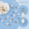 20Pcs 2 Colors Grade A Natural Cultured Freshwater Pearl Rice Charms PALLOY-AB00254-4