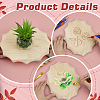 4Pcs Unfinished Rubber Wood Timber Board WOOD-FG0001-66A-4