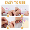 150Pcs 10 Colors Baking Paint Iron Loose Leaf Book Binder Hinged Rings AJEW-CA0005-36-4