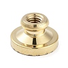 Texture Theme Roung Brass Stamp Head AJEW-M036-06B-G-3