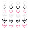 24Pcs 6 Style Spray Painted Zinc Alloy Pendants FIND-PJ0001-23-1