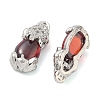 Brass Pave Cubic Zirconia Cabochons KK-G548-13P-2