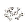 Platinum Plated Alloy Letter Pendants PALLOY-J718-01P-I-2