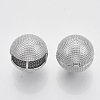 (Jewelry Parties Factory Sale)Brass Ball Clip-on Earrings KK-T050-051P-NF-1