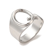 Non-Tarnish 201 Stainless Steel Finger Rings RJEW-H223-04P-Q-3