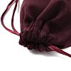 Velvet Jewelry Drawstring Storage Pouches ABAG-P013-02B-04-3