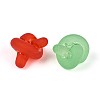 Frosted Transparent Acrylic Beads FACR-T008-01M-2