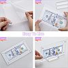 CHGCRAFT 3 Sets Transparent Acrylic Currency Display Frames ODIS-CA0001-14-3