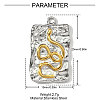 304 Stainless Steel Pendants STAS-OY002-71G-2
