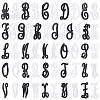 52Pcs 2Bags 2 Colors Computerized Embroidery Cloth Iron On/Sew On Patches DIY-FG0009-86-1