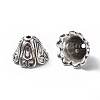 Tibetan Style Alloy Bead Caps TIBEB-EA9700YKG-AS-LF-2