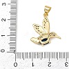 Brass Micro Pave Cubic Zirconia Pendants KK-S526-16G-4