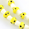 Mushroom Handmade Lampwork Beads Strands LAMP-R116-08-2