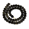 Natural Golden Sheen Obsidian Beads Strands G-M403-A46-03-3