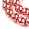 Baking Painted Pearlized Glass Pearl Round Bead Strands HY-Q003-6mm-77-A-4